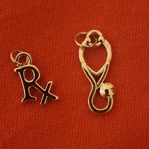 Medical Charms Set Of 2 - New-